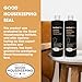 Furniture Clinic Large Leather Care Kit | Leather Cleaner + Conditioning Protection Cream for Furniture | Two 17oz Bottles + 1 Sponge & 1 Cloth | Restore Leather Couches, Car Seats, Jackets, & Boots