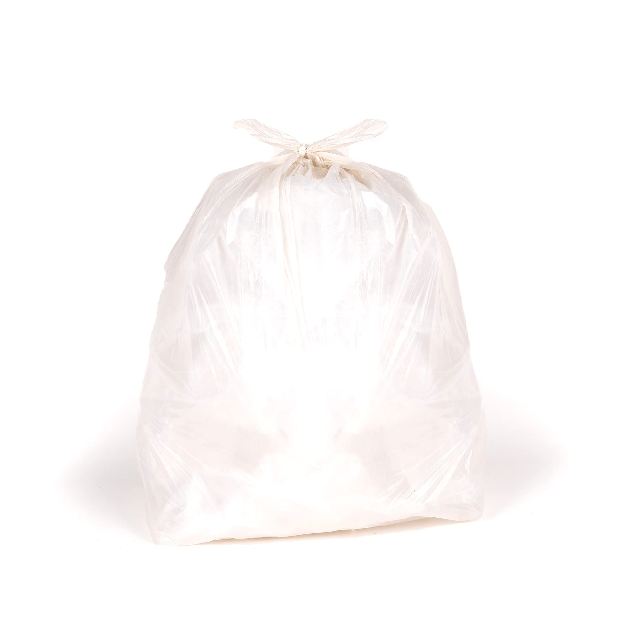 Clear Refuse Sacks, Heavy Duty, 15kg Capacity, 18x29x38cm, 200 Bags
