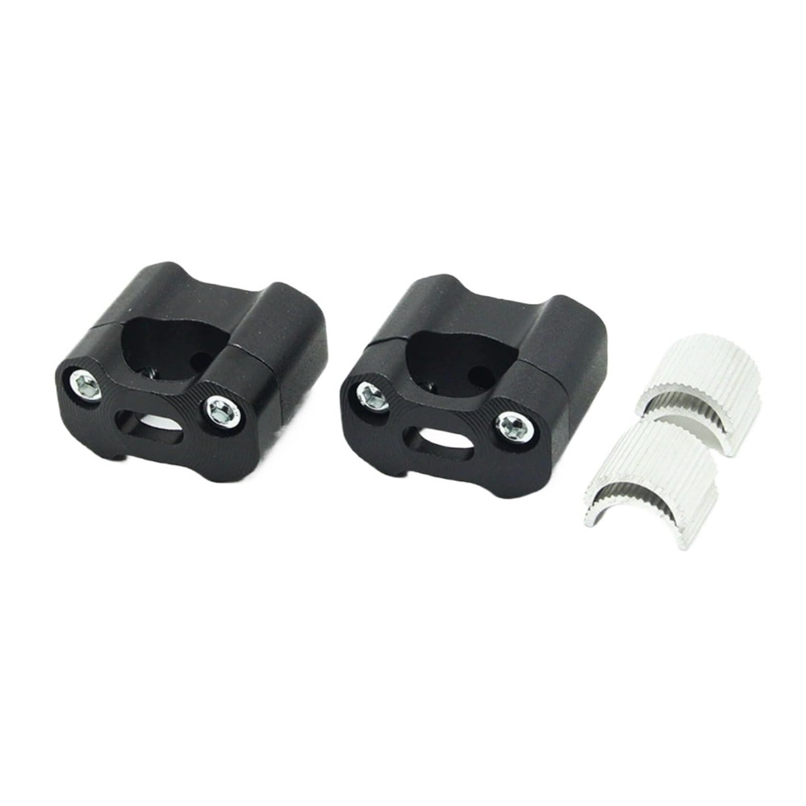 XFYESL Block 22mm Handlebar Clamp Fat Bar Risers Mount Adaptor Adapter Motorcycle Modification Accessorie Handlebar risers kit(Black)
