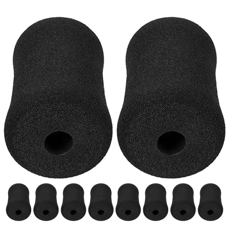 LEDMOMO 12個セット フィットネス用スポンジカバー 5.3×3インチ バッファーチューブパッド ジム交換部品 レッグローラー保護パッド 筋力トレーニング器具用クッション