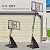 AWII SPORT Basketball Hoop Outdoor, 5.3-10FT Height Adjustable Basketball Hoop Goal System with 44Inch Impact Backboard and Portable Wheels for Adults