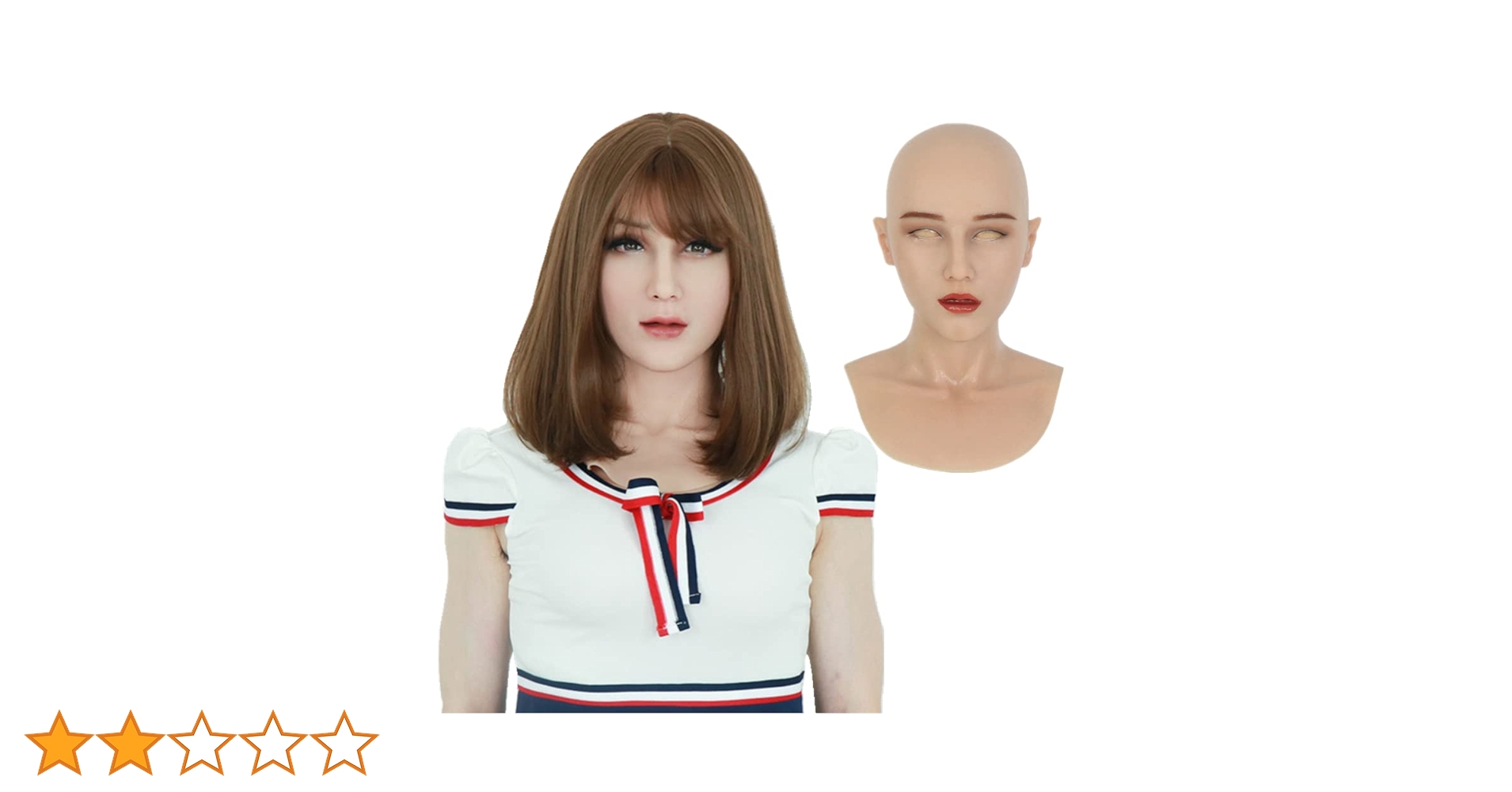 フィメールマスク Amazon | [CFT TIME]フィメールマスク シリコン製 女装 リアル