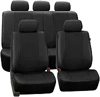 Jogo de Capa Banco Carro Universal em Couro Automotivo (Preto)