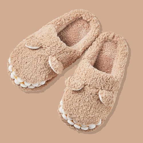 Toddler Boy Shoes Dinosaur Slippers for Boys Girls Warm Fuzzy Slippers Kids House Slippers Memory Foam Anti-Slip Indoor4