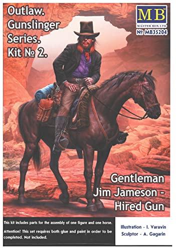 Masterbox 1:35 Gunslinger 2 Jim Jameson maquette de collection haute précision plastique