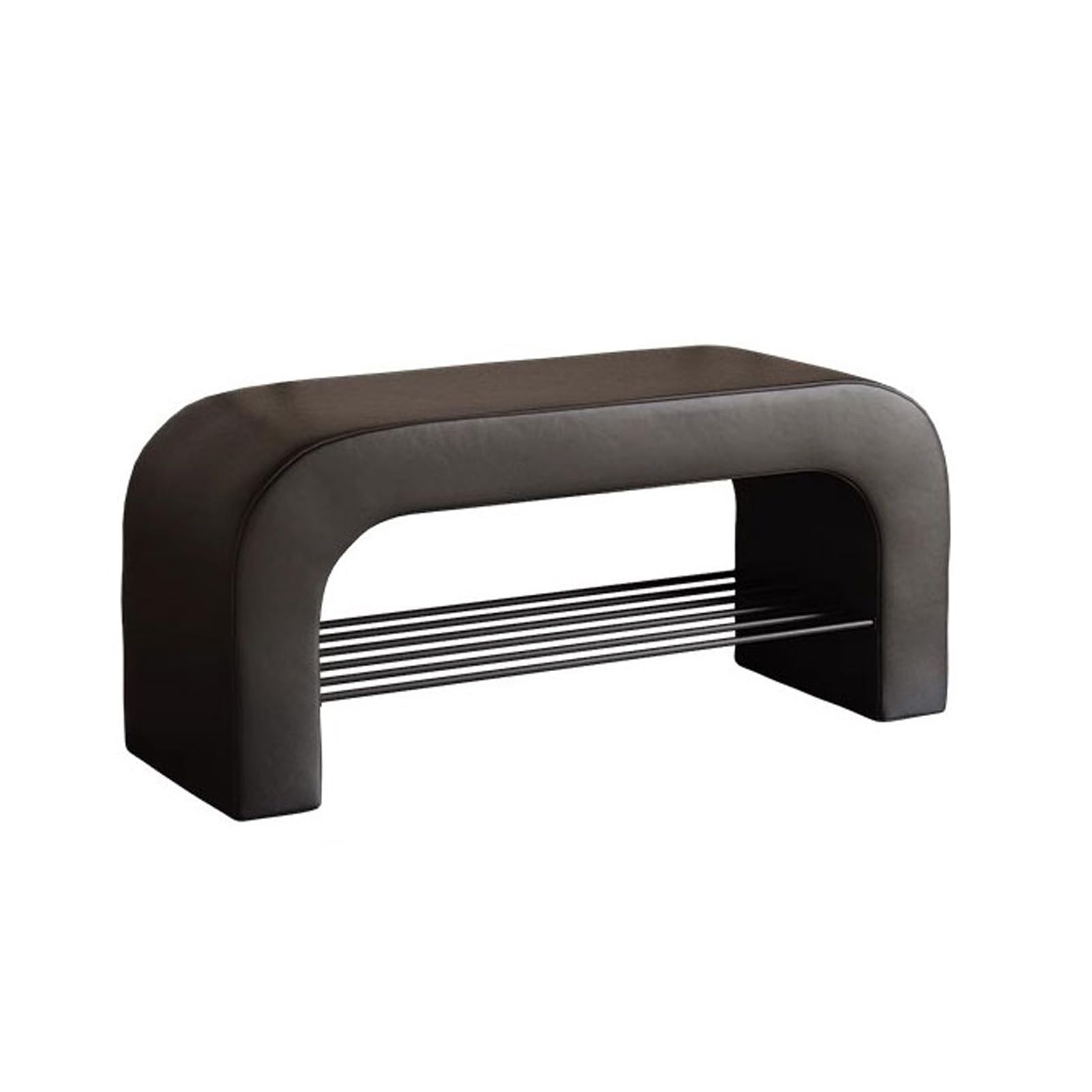 Banc bout de lit à 2 niveaux avec banquette rembourrée pour couloir entrée et chambre