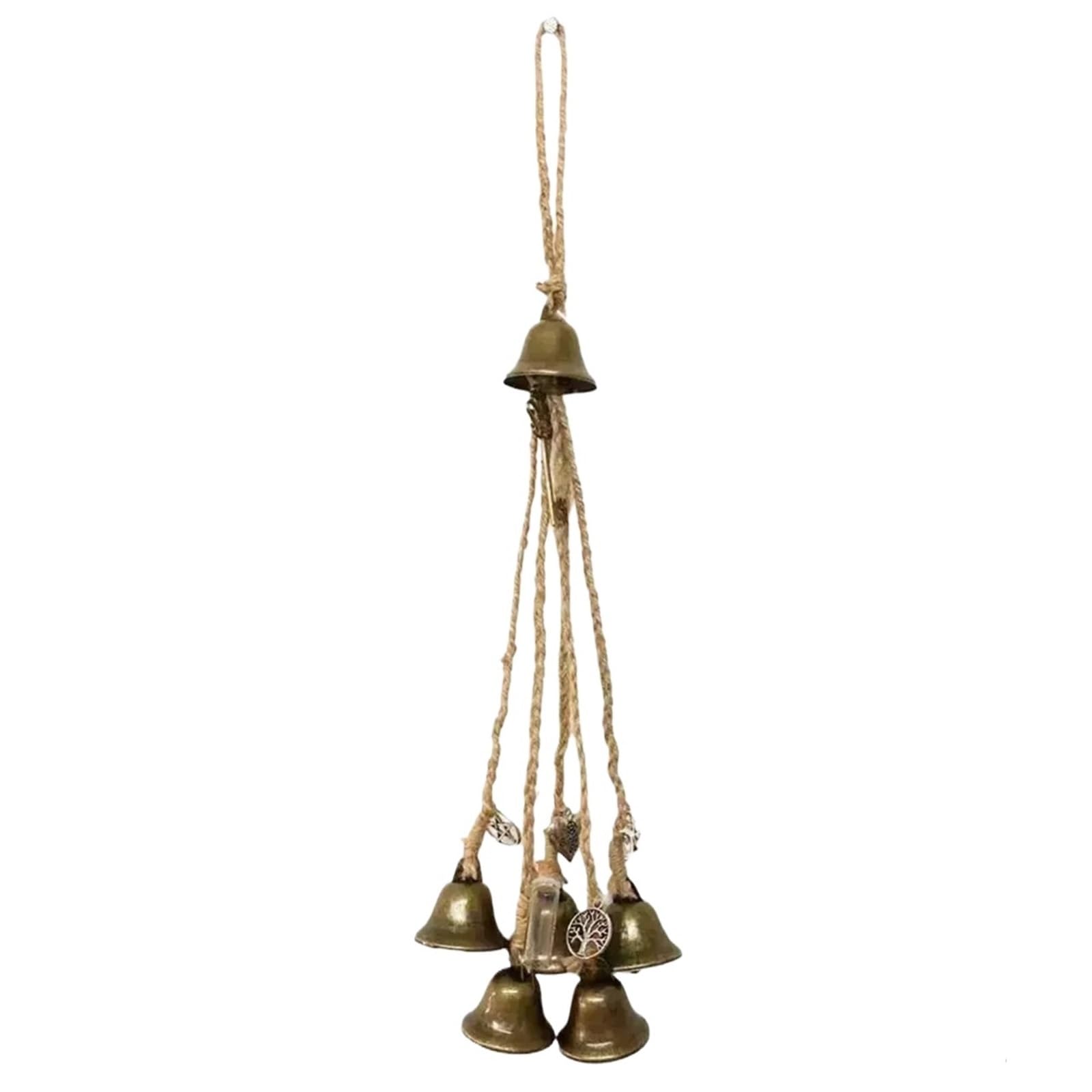 Wind Chimes For Garden Door Home Bell Vintage Handmade Hanging Bells Wind Blessing Garden Decoration Retro Handicraft