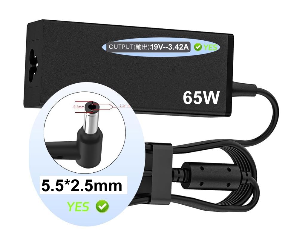 ULTRAZONE Laptop Adapter/Charger Compatible for Intel NUC Mini PC *NUC8CCHB[x] *NUC7i5DN[x] *NUC7i5BN[x] *NUC7PJY[x] *NUC6i5SY[x] *NUC5i5MY[x] 19V - 3.42A, 65w, (5.5mm X 2.5mm)-image-24
