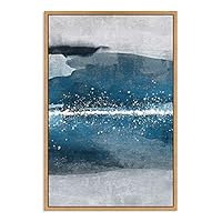SIGNWIN Framed Canvas Wall Art Abstract Sea Landscape Canvas Prints Home Artwork Decoration for Living Room,Bedroom - 16x24 inches