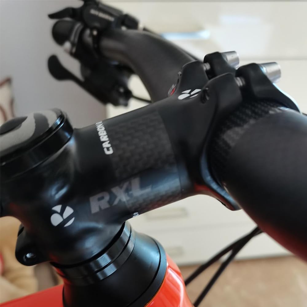 RXL SL Pipa Manubrio Bici Corsa Attacco Manubrio MTB 1-1/4"Attacco Manubrio Bici da Corsa Attacco Manubrio -6 Gradi 60/70/80/90/100/110/120mm