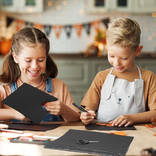 Selbstklebende Schaumstoffplatte, 7 Stück Moosgummi Selbstklebend Schwarz mit Schere, 3mm Moosgummi Platten mit Kleberücken, 30cm*21cm Eva Schaumstoff Antirutschmatte für Möbel DIY-Projekte