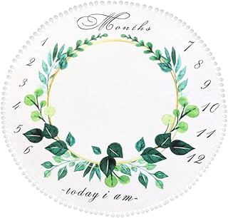 KOMBIUDA 1 PC Cobertor Fotográfico Para Bebê Mensal Fundo Fotográfico Infantil Marco Imagem Banner Cobertores De Idade Do Bebê Cobertor Para Crianças Recém-Nascidos Cobertor Mantas Recien