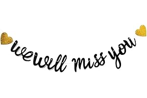 We Will Miss You Banner Bunting Goodbye Party Banner Retirement Banner