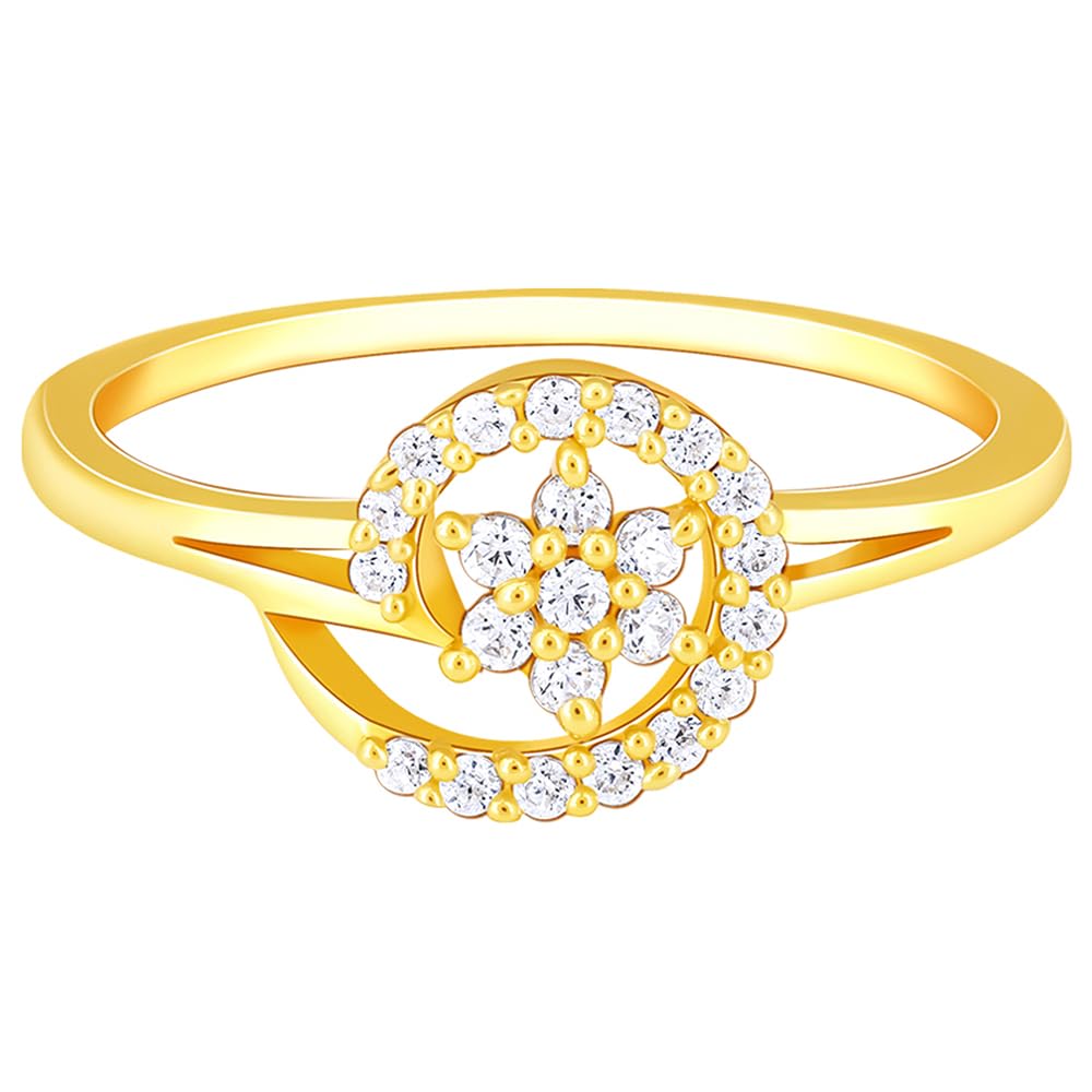 GIVA925 Silver Golden Star is Born Ring,Fixed Size, Indian - 12, US - 6| Gifts for Women and Girls | With Certificate of Authenticity and 925 Stamp | 6 Months Warranty*