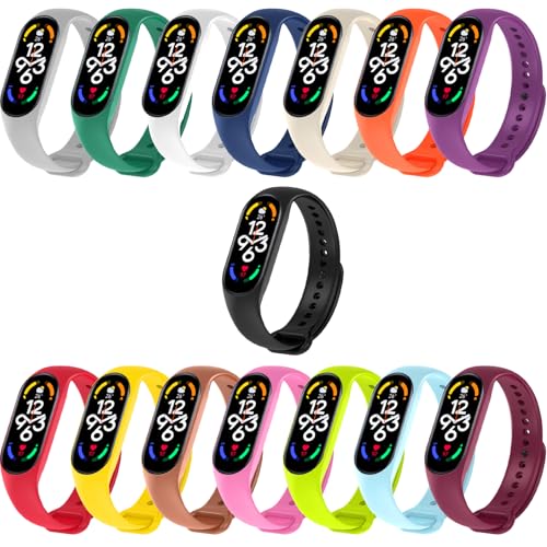 15 Piezas Correas para Mi Band 7/6/5, Correa de...