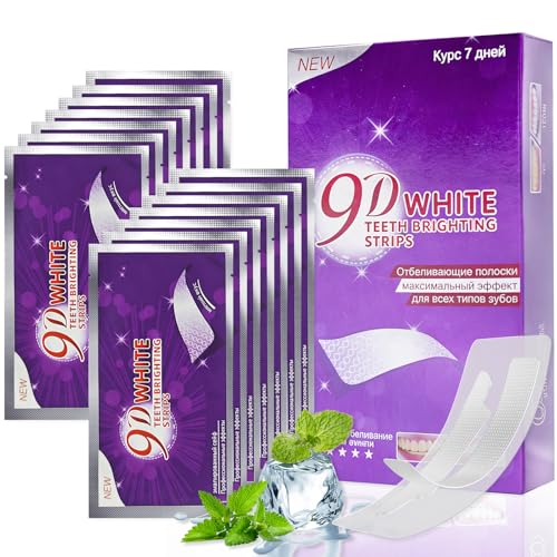28 Pièces Bandes De Blanchiment Dentaire, Blanchiment Dentaire, Bande De Kits, Effet à Domicile, Blanchissantes Doux Des Dents, RéDuire Les Taches Profondes...