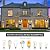 Outdoor Wall Light Fixtures, Exterior Waterproof Wall Lanterns, Bronze Porch Sconces Wall Mounted Lighting with E26 Sockets & Glass Shades, Modern Wall Lamps for Patio Front Door Entryway, 2-Pack