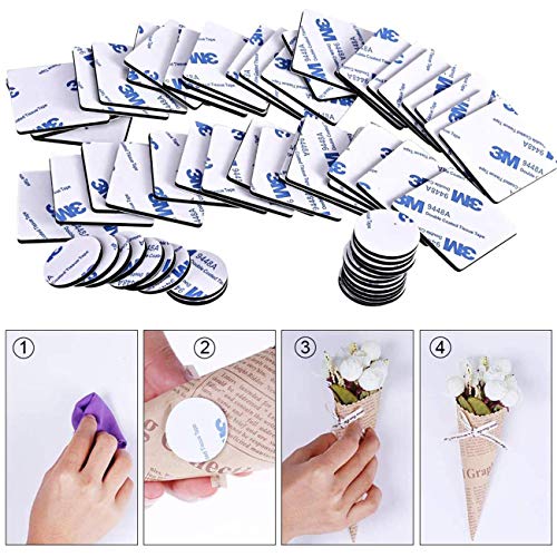 Pastille Double Face Transparent 10mm - 500 Pièces Ruban Adhésifs Double Face Autocollants Amovibles, Sans Trace Pour Décorations, Bricolage Et Maison(10mm