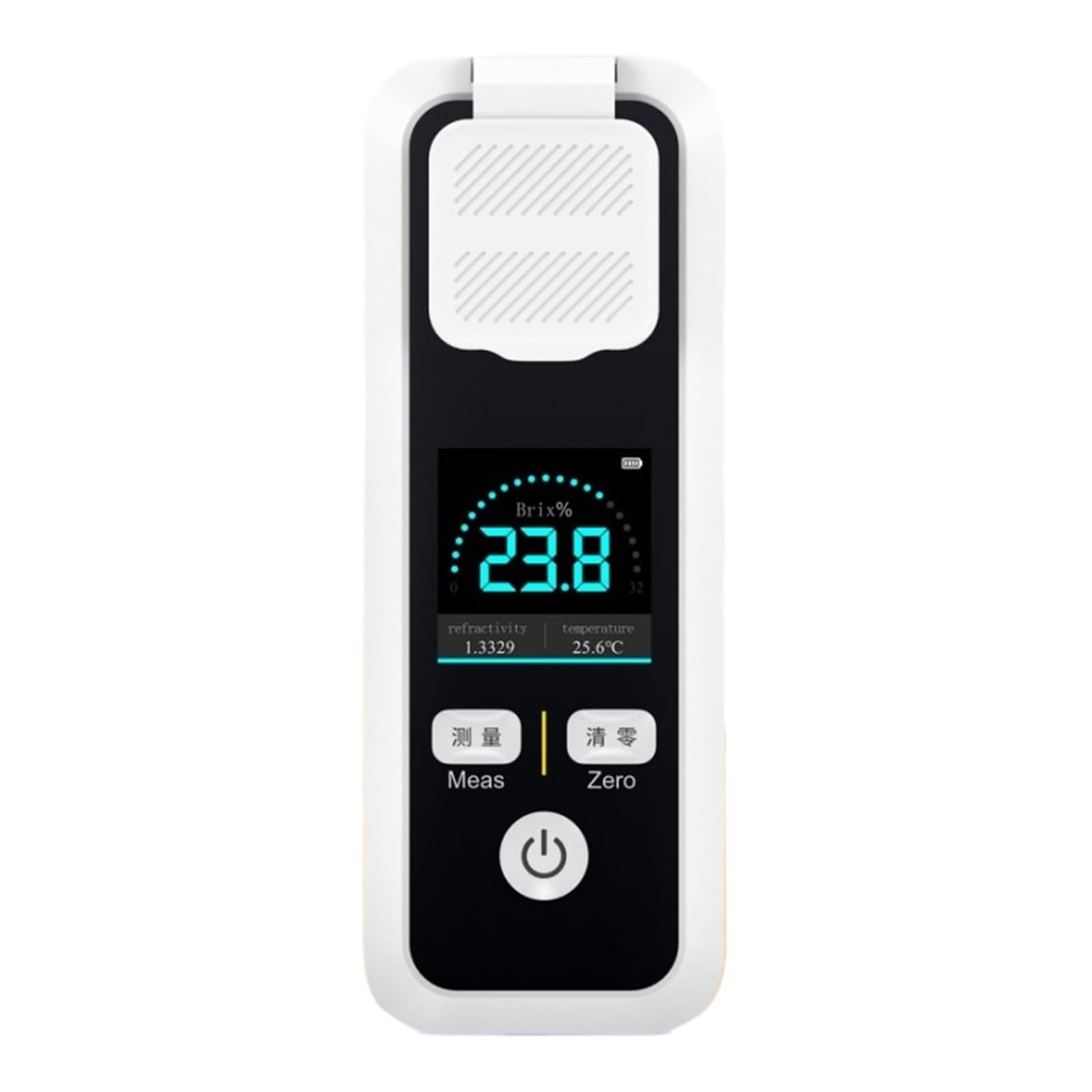 Refractómetro Digital Recargable For Medir El Contenido De Azúcar En Jugos Frutas, Bebidas, Vino Y Cerveza (32%/55%) Respuesta RáPida(0-55)