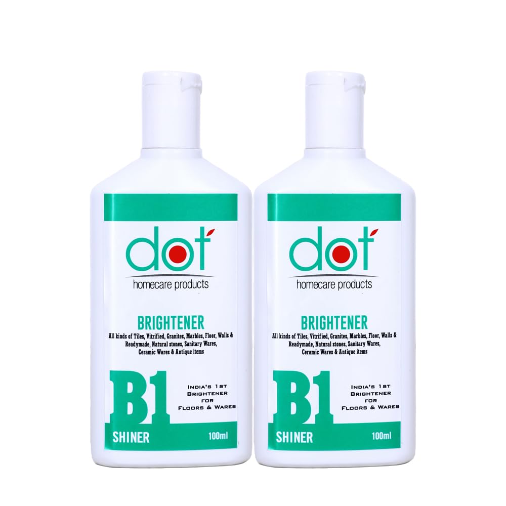 DOT BRIGHTENER & SHINER 100ml - (Pack of 2) | Brightens Ceramic, Porcelain & SanitaryWares, Tiles, Marbles, Granites (B091C63TG1) Amazon Price History, Amazon Price Tracker