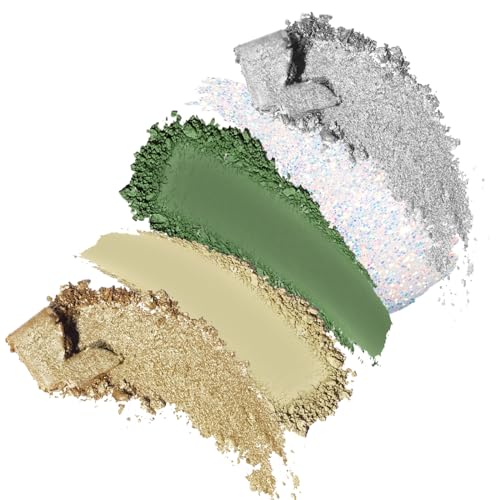 Boobeen Green Smoky Eyeshadow Palette, 9 Colors Eye Shadow Powder for Women, Matte Glitter Eyeshadow Makeup with Long Lasting Color - Image 3