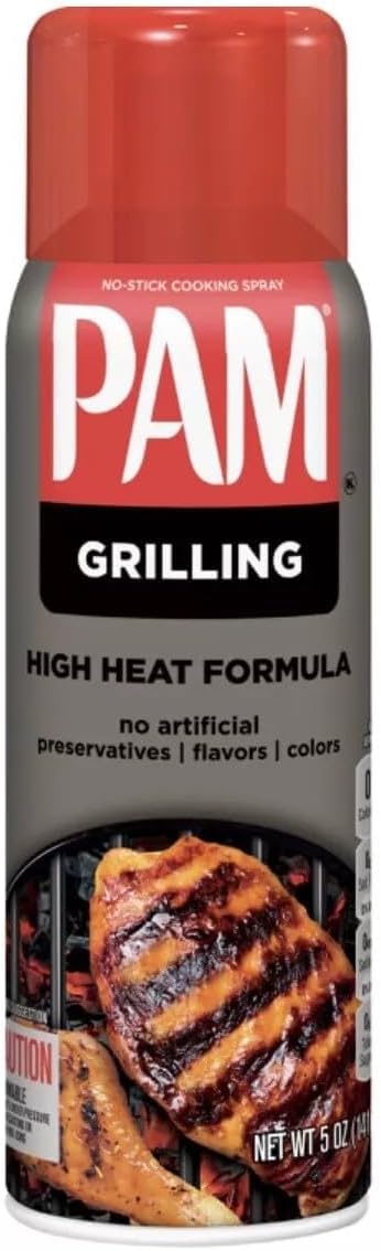 No-Stick Cooking Spray - Grill - For High Temperature - Net Wt. 5 OZ (141 g) Each - Pack of 2
