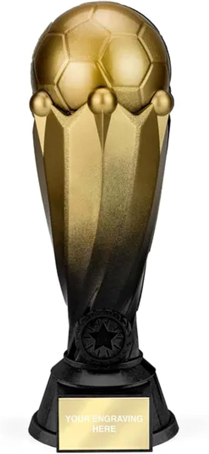 Trofeo di calcio inciso personalizzato oro antico grande giocatore squadra premio