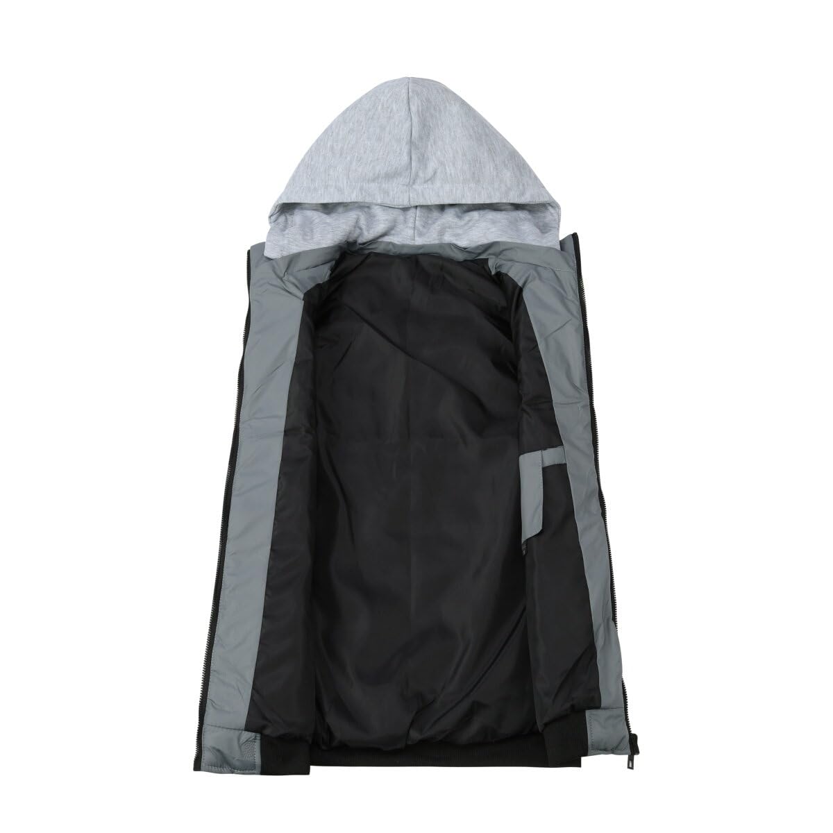 YOUTHUP Gilet da Uomo Trapuntato Scaldamuscoli Giacca Leggera Senza Maniche con Cappuccio Gilet da Esterno
