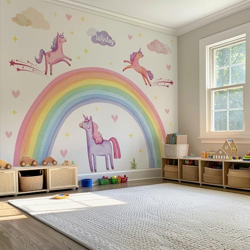 Vinilos Decorativos Unicornio y Arcoíris XXL miniatura 2