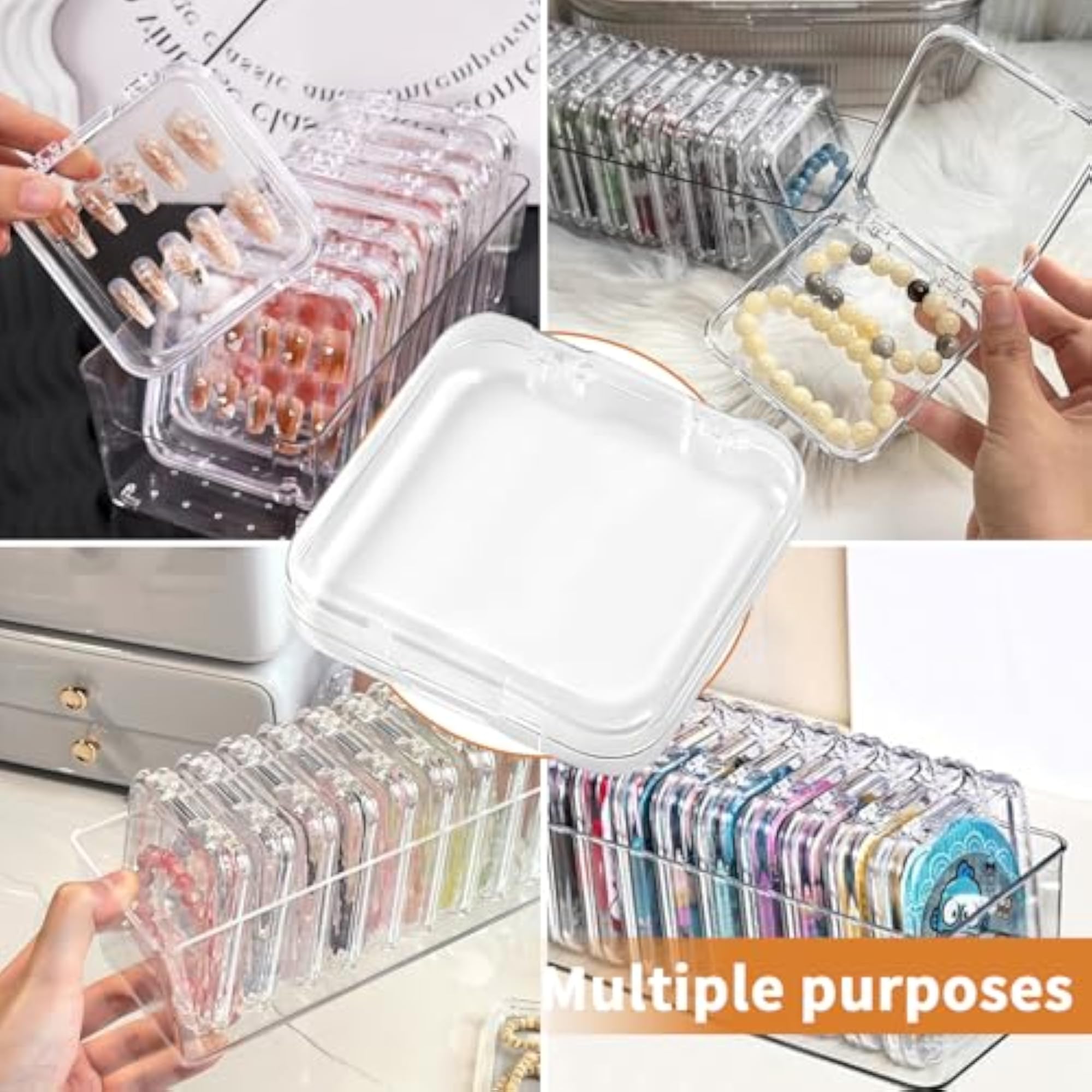 Nail Display Case Set with Adhesive Tape