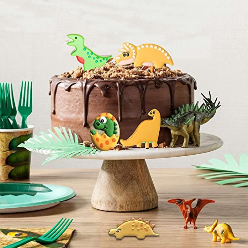 Dinosaur Cookie Cutters Set Of 12, Steel Metal Dinosaur Theme Shapes Baking Mold For Kids Birthday Party Supplies, Footprint, Dinosaur Eggs,Brontosaurus, Camarasaurus, Stegosaurus, Thiceratops #TOP1