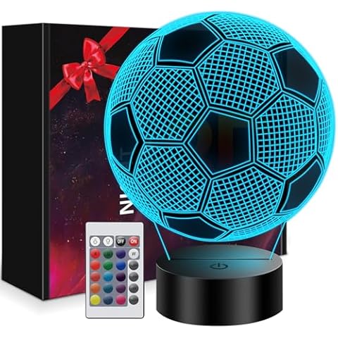 Polemera 3D Football Night Light for Kids Cover