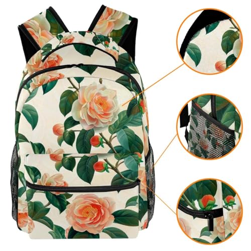 Sac à dos de voyage motif camélia Campus le cadeau multicolore idéal pour filles et garçons - 3