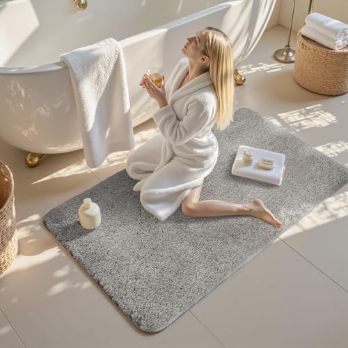 Tuocal Microfiber Thickened Bath Mat, Non Slip Super Absorbent Ultra Soft Bathroom Mat, Machine Washable Quick Dry Bath Rug Foot Mat For Bathroom, 50 x 120 cm - Cosy Home Interiors Tuocal Microfiber Thickened Bath Mat, Non Slip Super Absorbent Ultra Soft Bathroom Mat, Machine Washable Quick Dry Bath Rug Foot Mat For Bathroom, 50 x 120 cm - Image 9