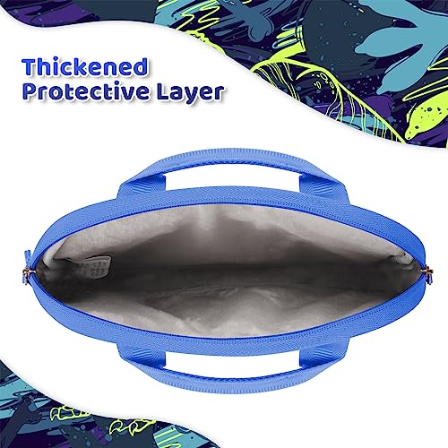 Image of Choco Mocha Kids Tablet Bag Fire HD 8 10 Tablet Carrying Case, Kids Tablet Sleeve for iPad & Kindle Edition & Chromebook 12.5 Inch,Dinosaur Blue