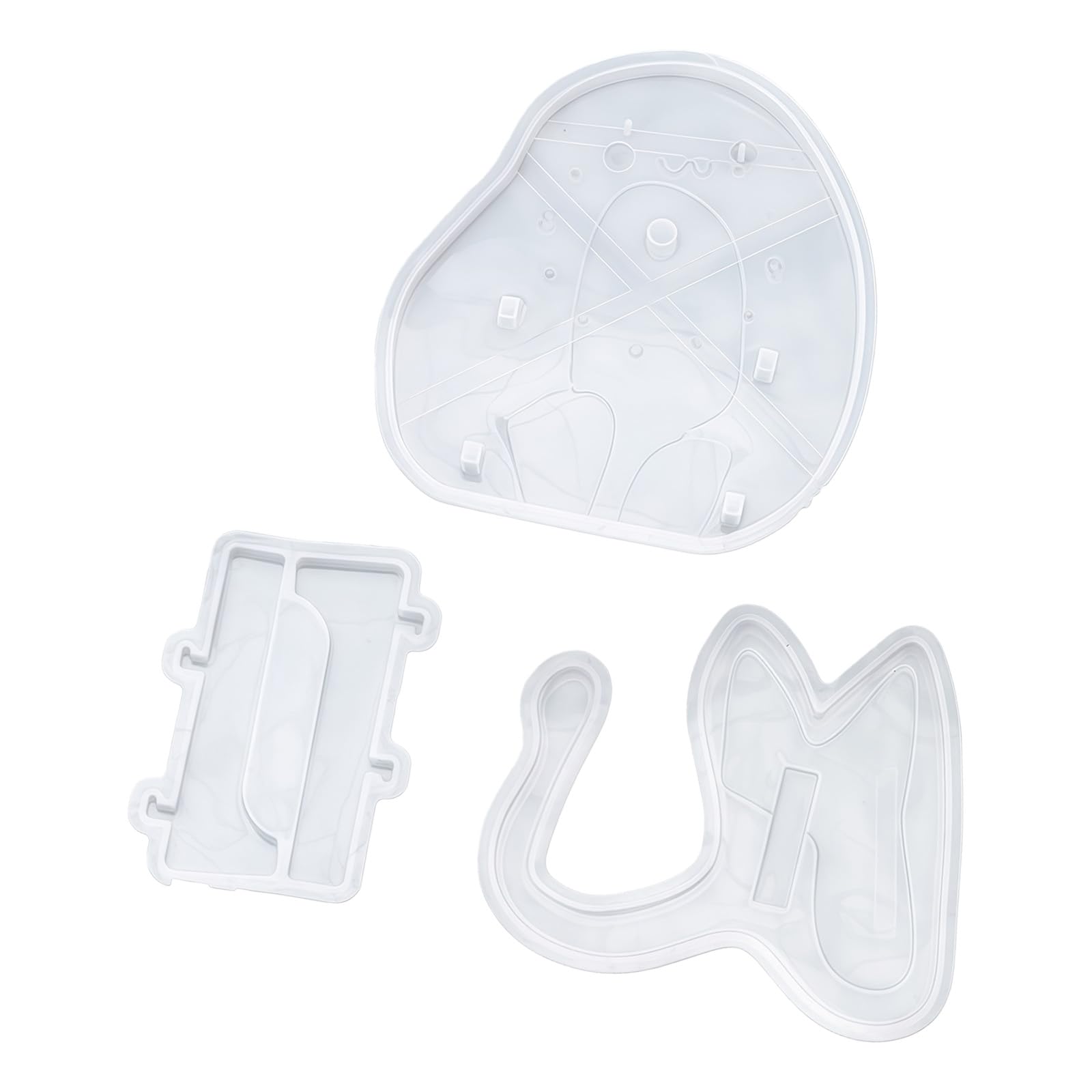 ZBIianxer Unique Cats Designs Clock From Flexible Food Safe Silicone Materials Easy Releases Silicone