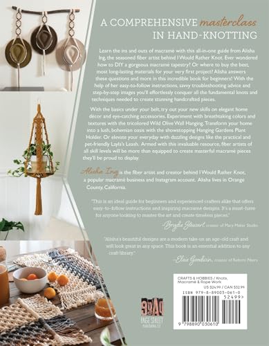 The Complete Beginner's Guide to Macrame: Master the Craft with 20 Projects for Wall Art, Plant Hangers, Chic Accessories & More - Image 2