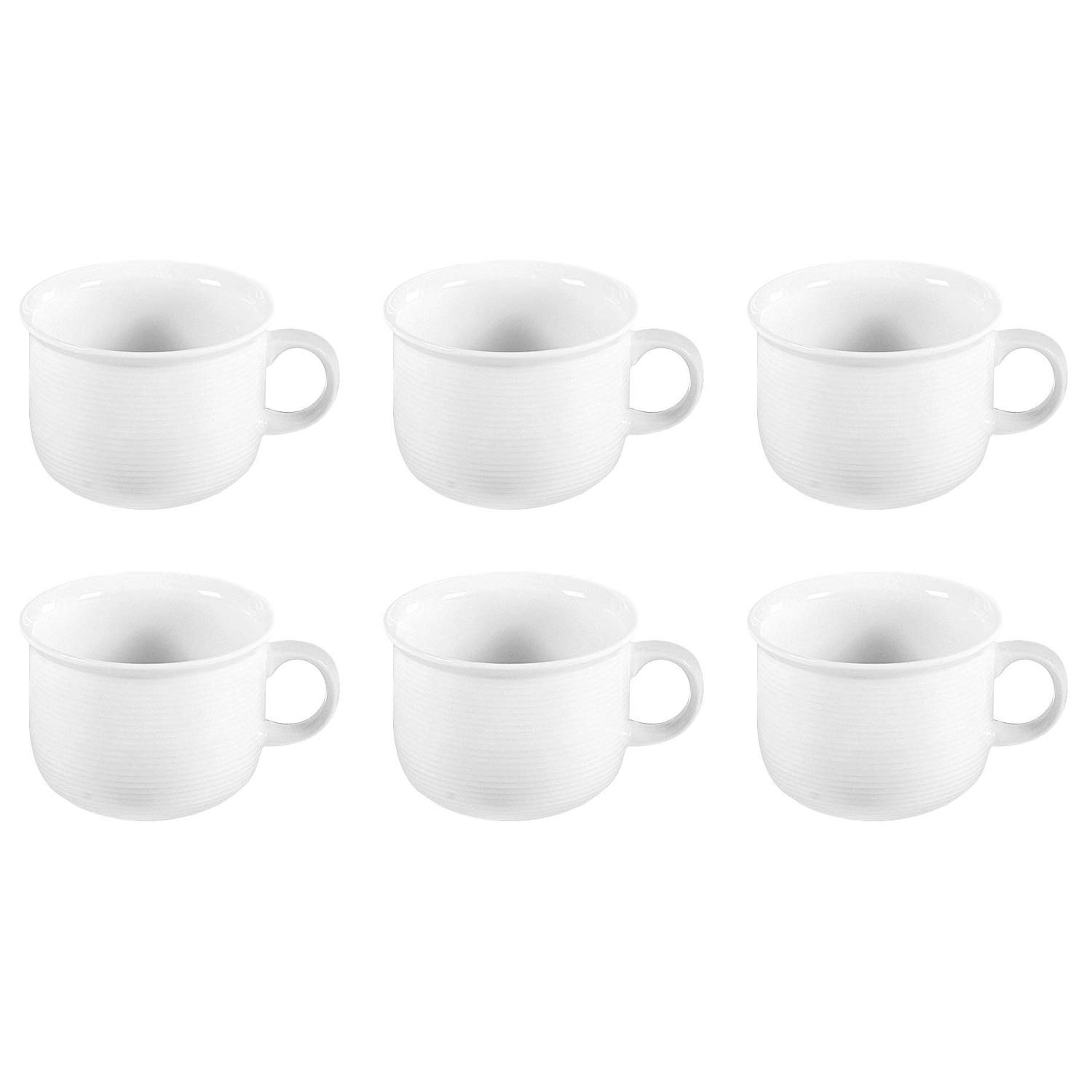 Juego De 4 Tazas De Café De Porcelana Thomas Trend - Color Blanco, Capacidad 0,18 L, Aptas Microondas Y Lavavajillas