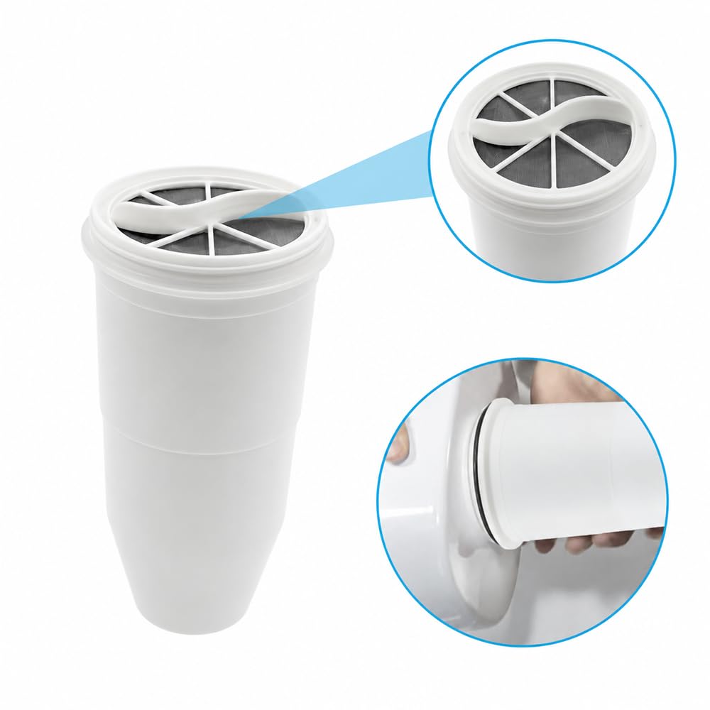 AllSpares Cartuchos de filtro (4 unidades) adecuados para todas las jarras de filtro de agua ZeroWater de repuesto para, entre otros, ZeroWater ZW-5317