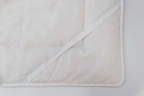 Miniatura 2 de OrganicTextiles - Protector de colchón de lana australiana totalmente natural con funda de algodón 100% orgánico (Cal King), fresco y transpirable,