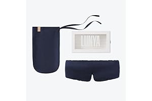Lunya Washable Silk Sleep Mask with Box - Supreme Comfort, Blocks Out Light