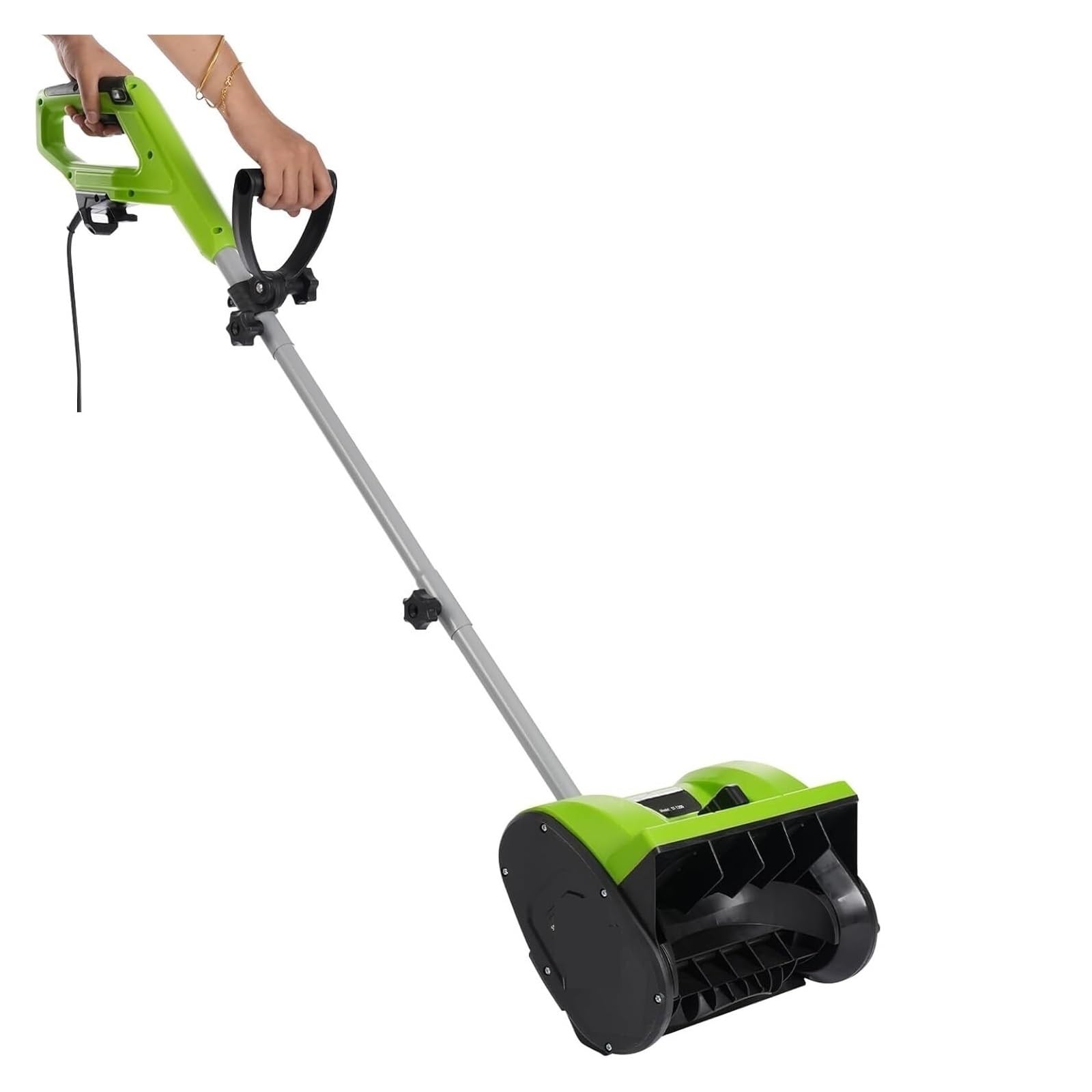 Odśnieżarka Elektryczna 30 Cm, Silnik Z Czystej Miedzi 1200 W, Maks. Zasięg Wyrzutu 8 M, Regulacja Kierunku Zakresie 180°, Lekka Bezproblemowe Usuwanie śNiegu