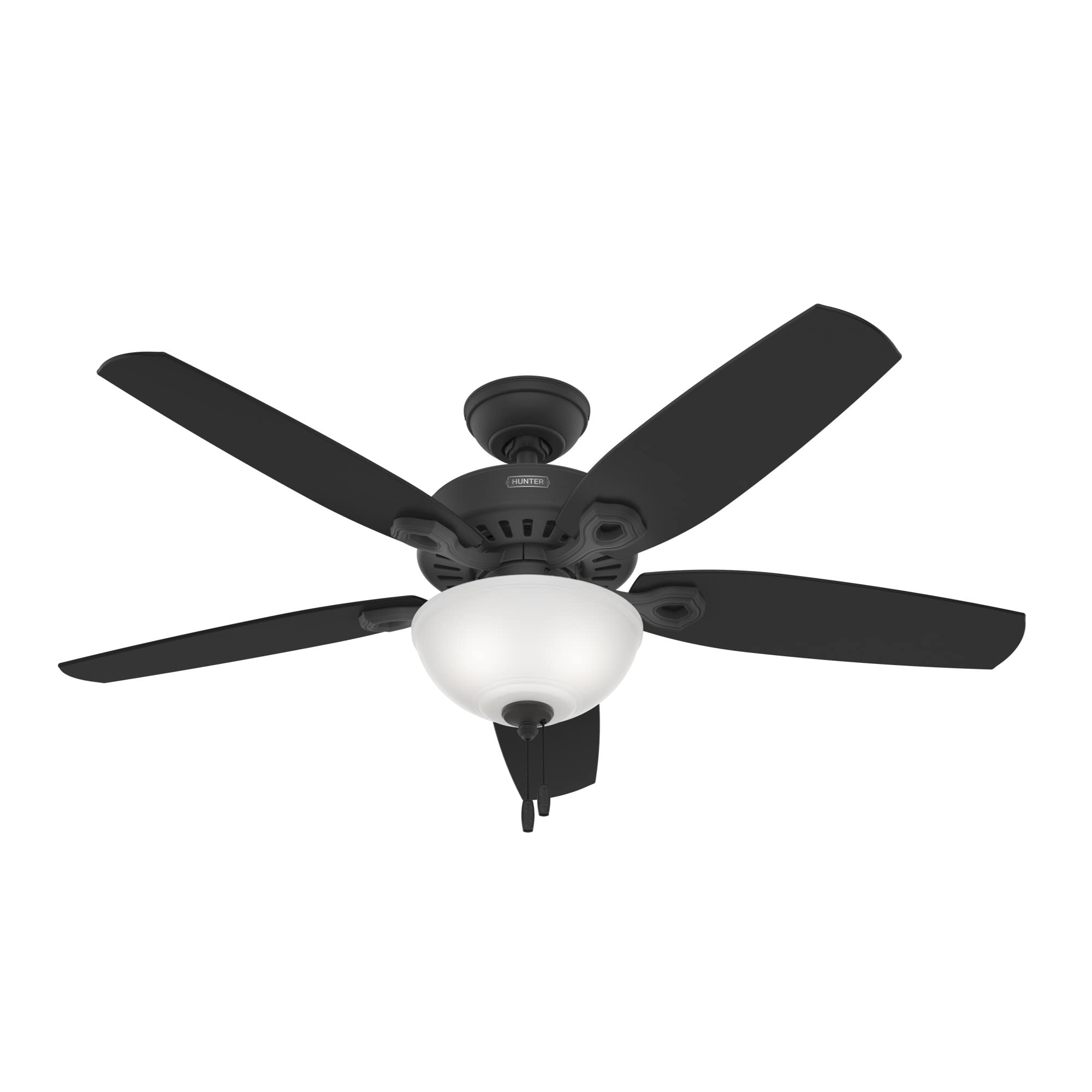 Hunter 52 inch Indoor Ceiling Fan with LED Light - Black