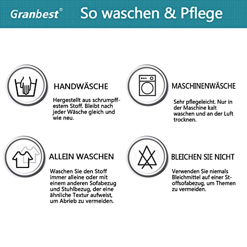Granbest wasserdichte Armlose Futon Abdeckung, Hoher Stretch Futon Schutz für Faltendes Schlafsofa Anti-Rutsch Sofabezug ohne Armlehne (Grau)