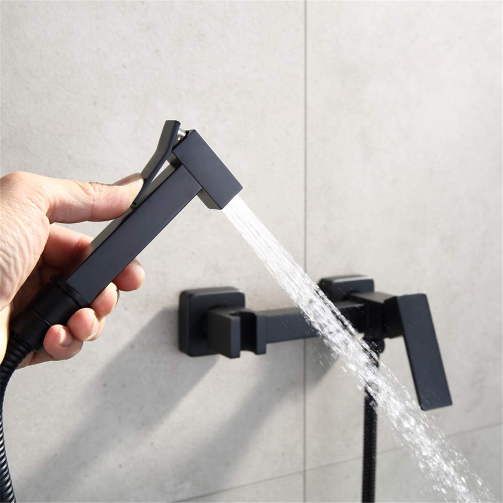 Set di doccetta per bidet portatile, con miscelatore in ottone caldo e freddo, per bagno e cucina
