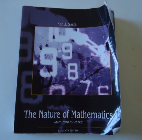 The Nature of Mathematics (Math 1010 for PSTCC) 0495763098 Book Cover