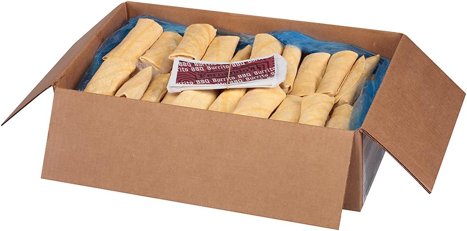 Fernandos Prefried Beef Bean and Red Chili Burrito -- 72 per case.