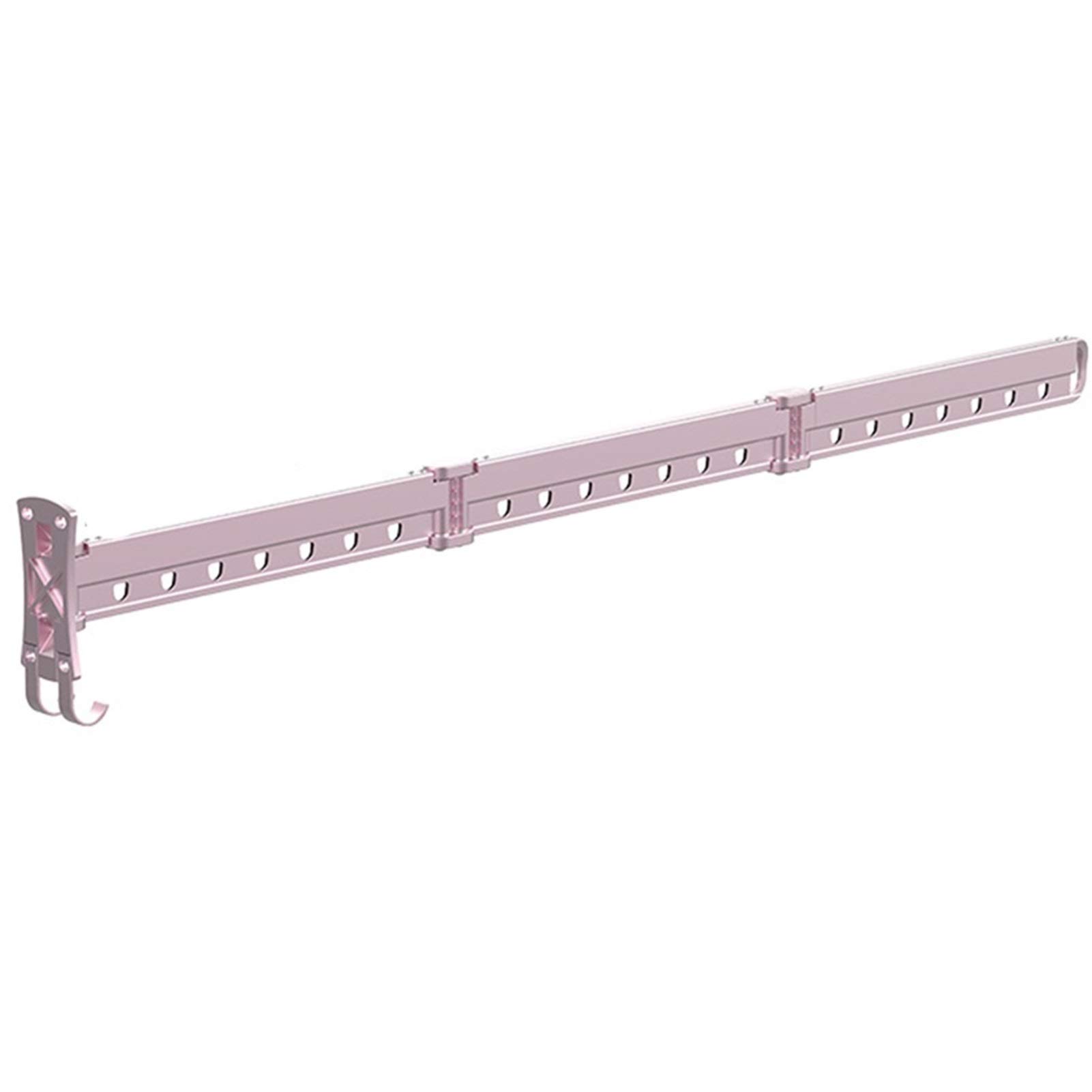 SBZIOJHDR clothes airer， Airer Retractable Folding Clothes Drying Rack Space Saver Fold Away Racks(Pink,Long)