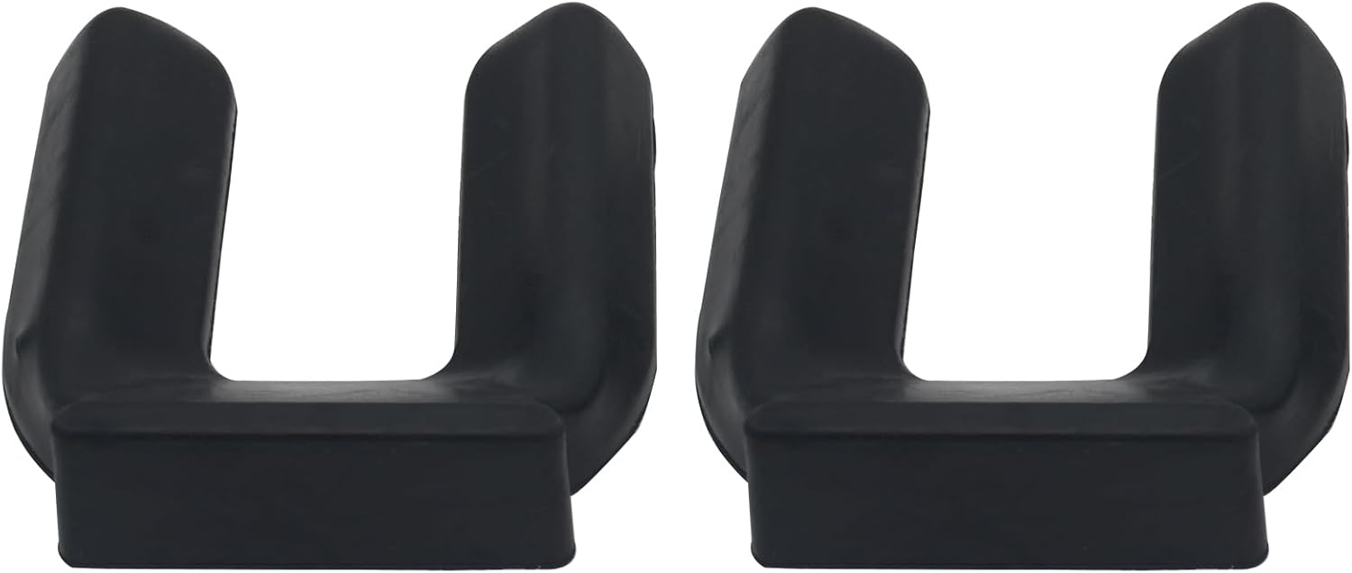 FDXGYH 4 PCS Furniture Wheel Stop Chair Caster Anti Slip Pads Black Bed Frame Wheel Stoppers Suitable for Rolling Furniture (for 5 cm Dia Wheels)