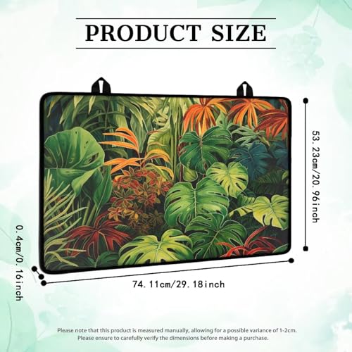 Image of Tropical Leaf Top Cover for Electric Stove, 30 x 21 Inch Stove Top Protector, Wear Resistant Ceramic Glass Electric Stove Top Cover, Anti-Slip Insulation Pad for Glass Stove Top Protector